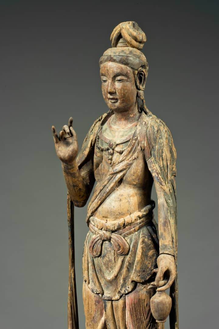 Important Rare Large Wood Standing Guanyin | Weisbrod Collection