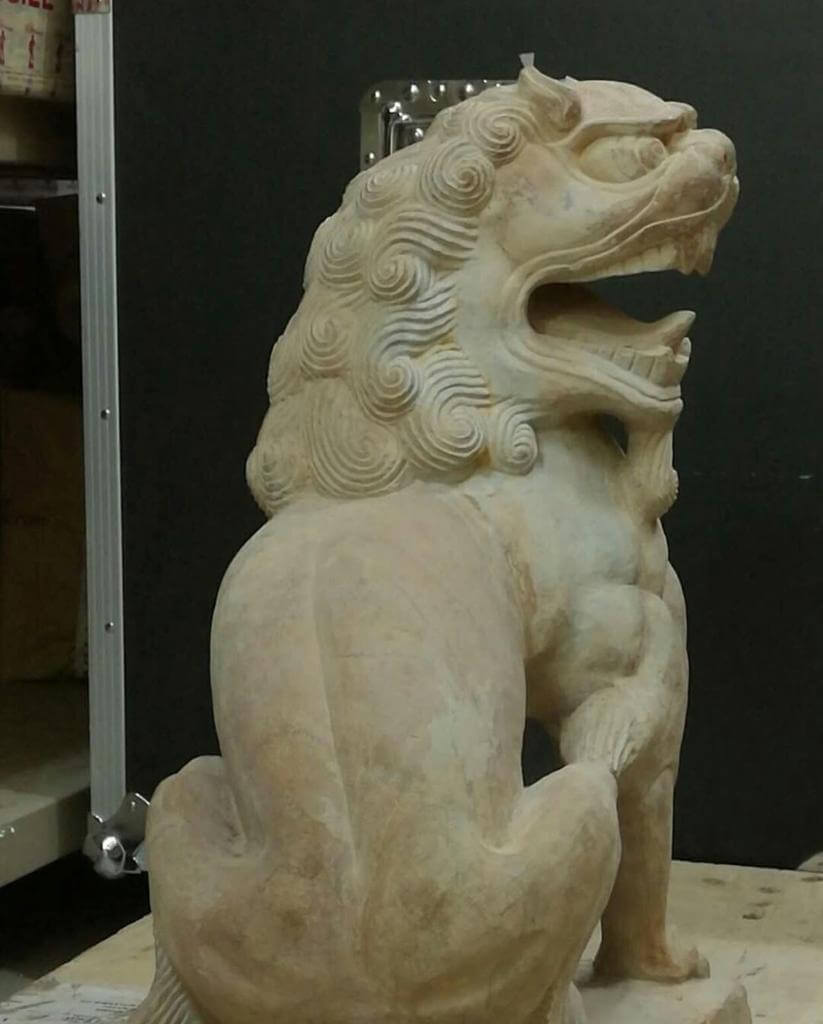 Very Rare Large Stone Lion | Weisbrod Collection